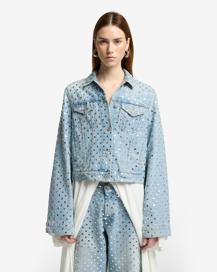 Denim Trucker Jacket ブリーチ Denim Trucker Jacket ブリーチ
