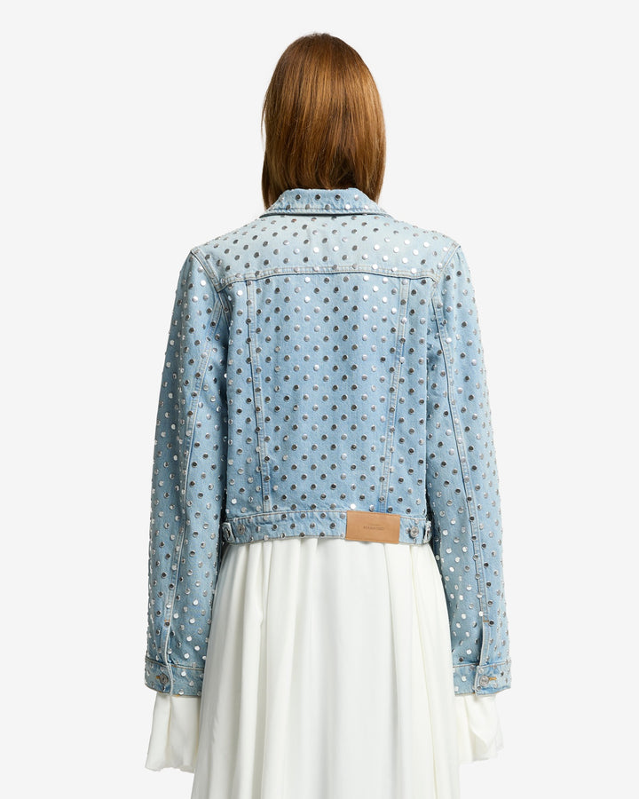 Studded Trucker Jacket in Bleach | 7 For All Mankind