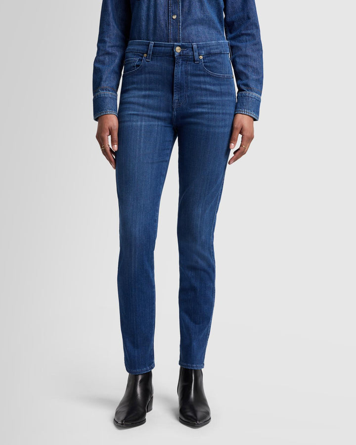Slim Illusion High Rise Kimmie Straight in Neptune
