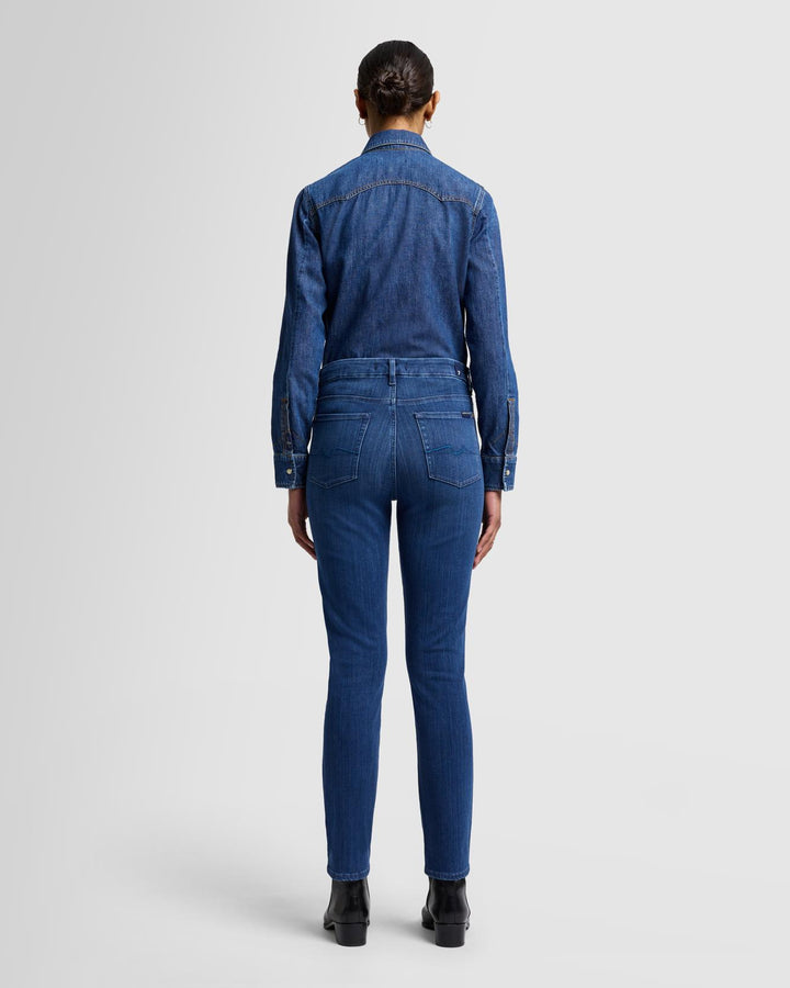 Slim Illusion High Rise Kimmie Straight in Neptune