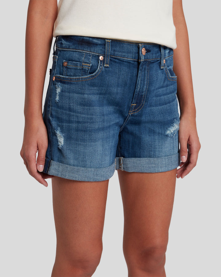 Broken Twill Mid Roll Short in Vanity Destroy | 7 For All