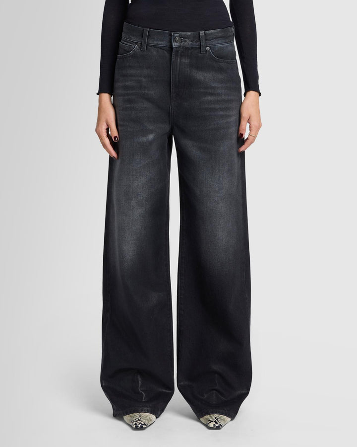Scout Oversized Straight in Coated Liquorice