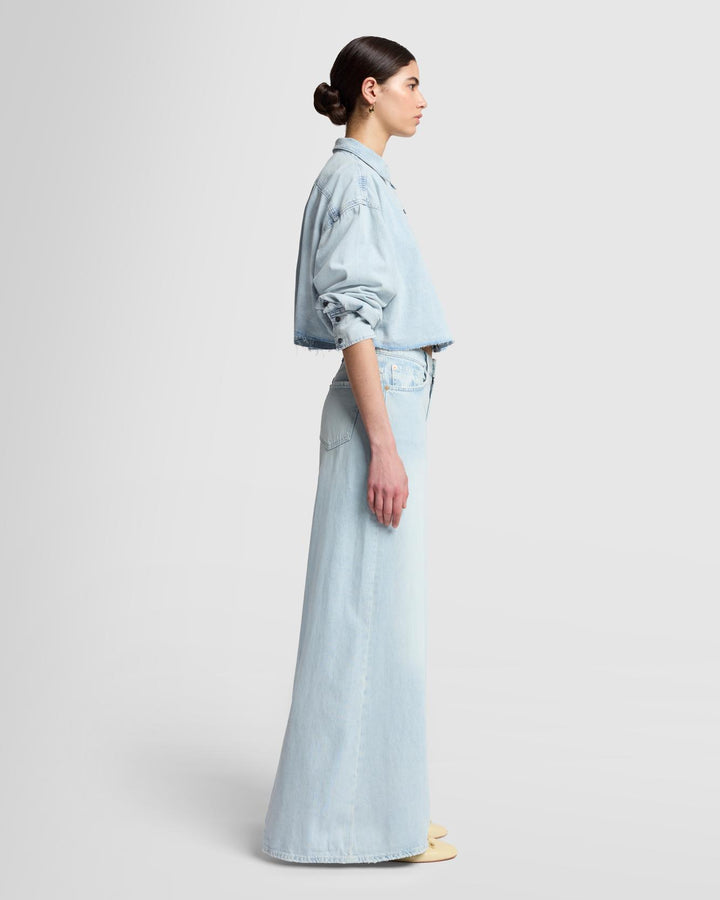 Willow Palazzo Wide Leg in Clean Slate