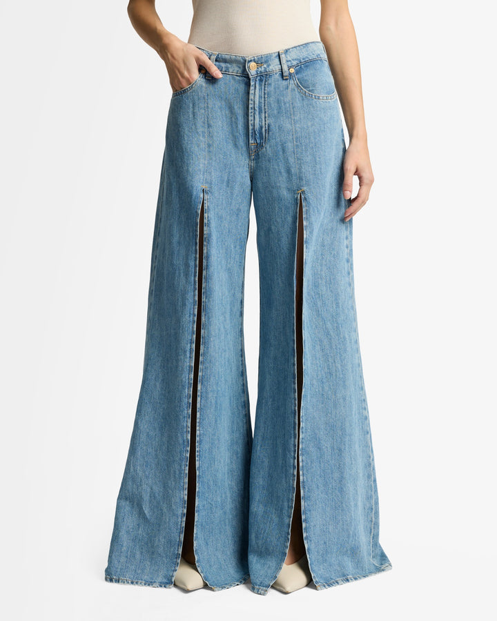 Indigo Linen Willow Palazzo Wide Leg in Arizona | 7 For All