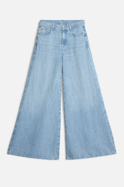 Indigo Linen Willow Palazzo Wide Leg in Kansas