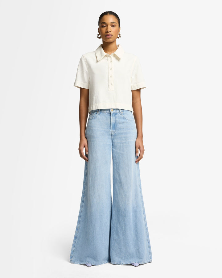 Indigo Linen Willow Palazzo Wide Leg in Kansas | 7 For All Indigo Linen Willow Palazzo Wide Leg in Kansas | 7 For All