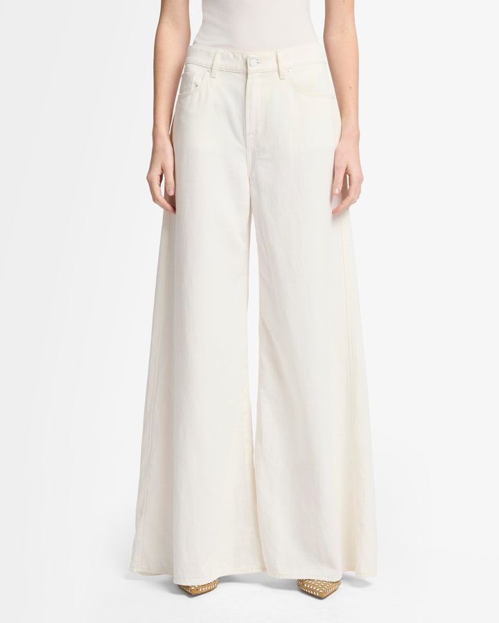 Linen Blend Willow Palazzo Wide in Ostuni | 7 For All Mankind