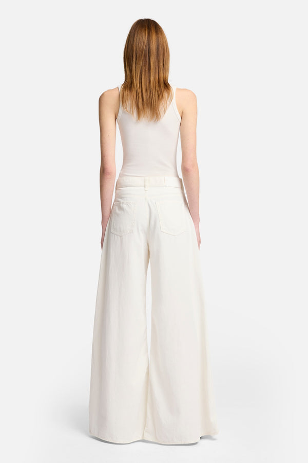 Linen Blend Willow Palazzo Wide in Ostuni