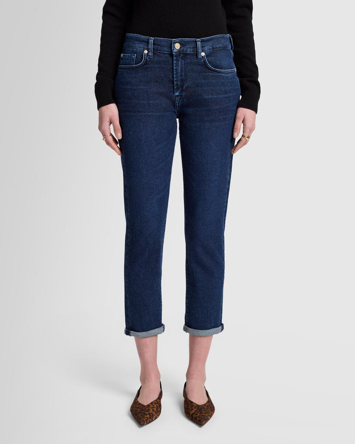 7 for All Mankind Josefina Boyfriend Jeans in Paradise Cove Blue