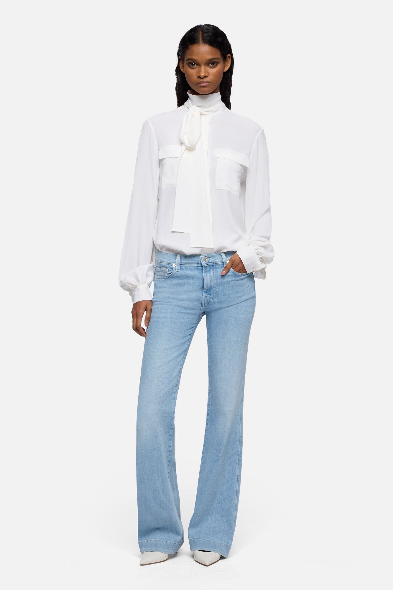 DOJO in Slim Illusion Indigo Bloom | 7 For All Mankind