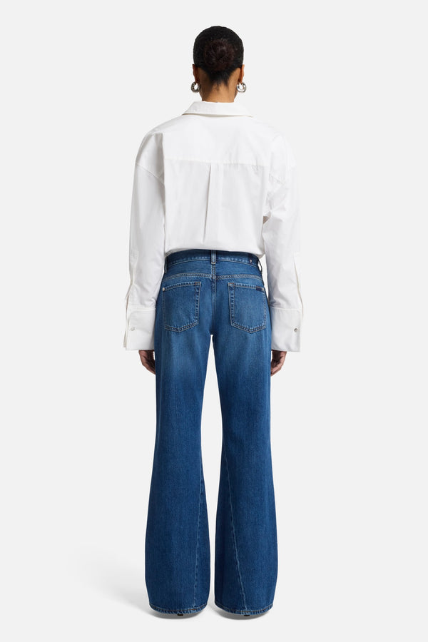 Slim Illusion Twisted Seam Spencer Flare in Mesa