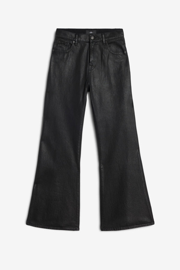 SPENCER FLARE in Coated Denim
