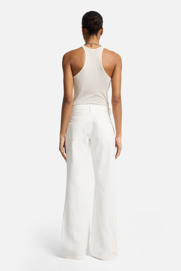 Slim Illusion Twisted Seam Spencer Flare in Milky Way