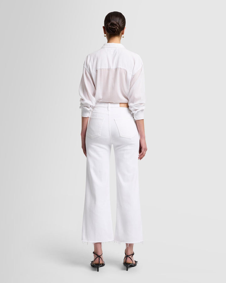 7 For All Mankind 25SS デニム・ジーパン ホワイト系 Jo high-rise wide-leg jeans in white - 7 For All Mankind
