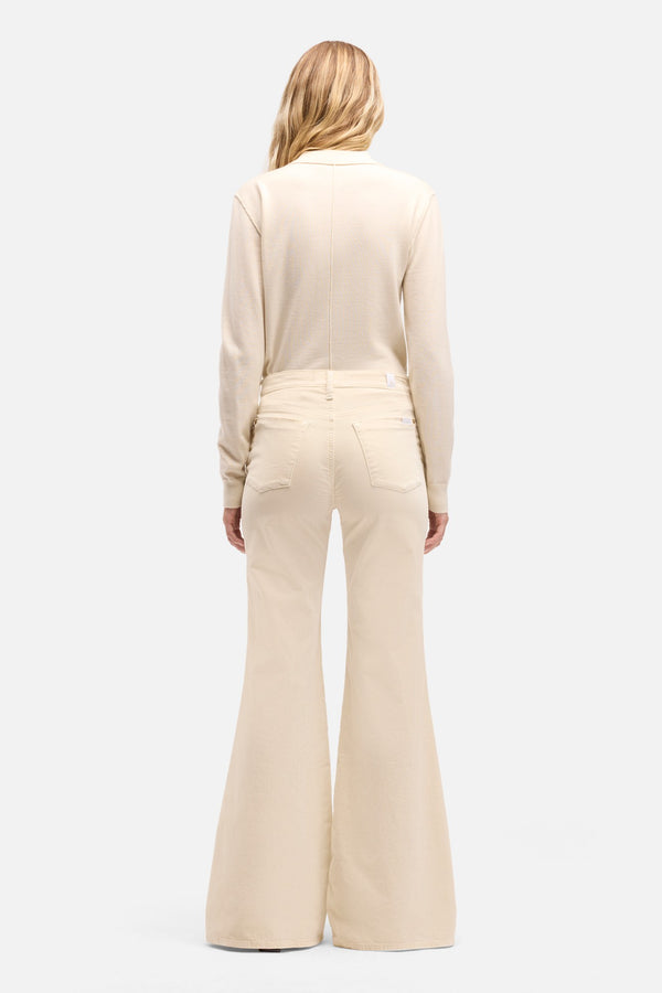 Velvet Retro Flare in Natural