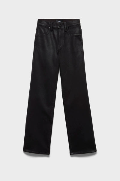 STOVEPIPE STRAIGHT in Coated Denim Black
