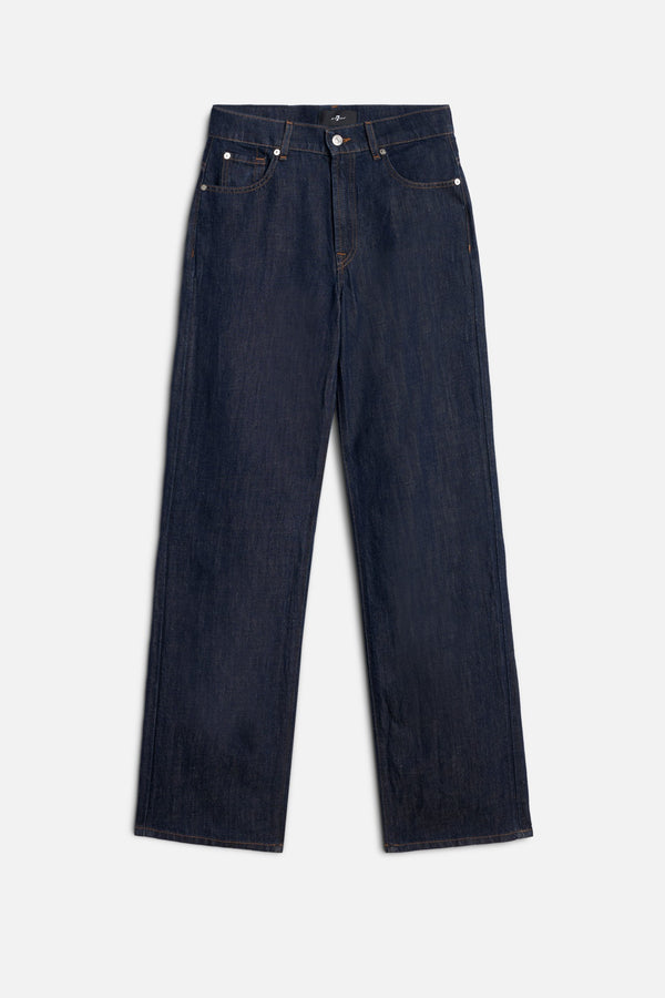 STOVEPIPE STRAIGHT in Indigo Linen