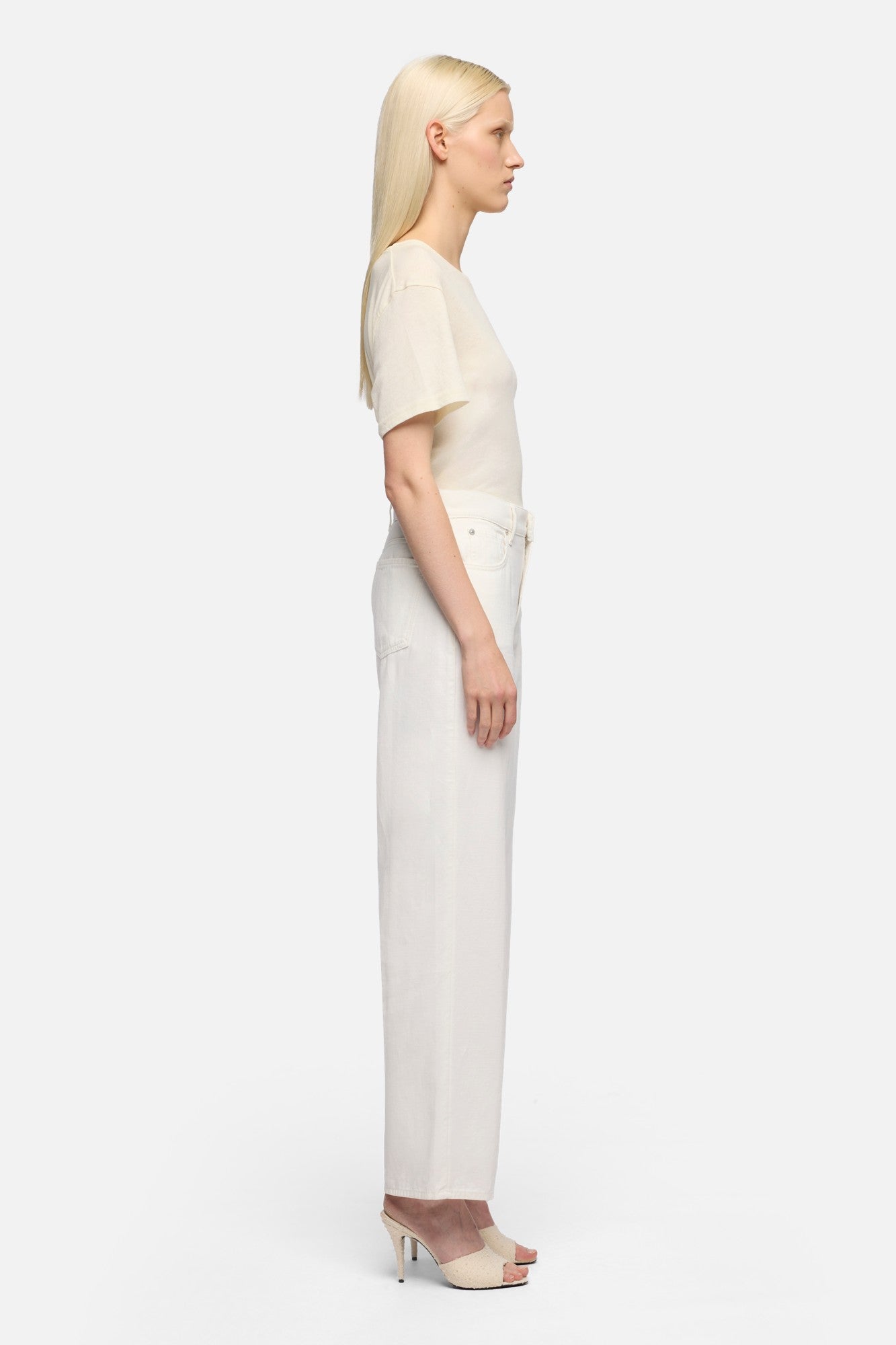 STOVEPIPE STRAIGHT in Denim Linen Ostuni | 7 For All Mankind