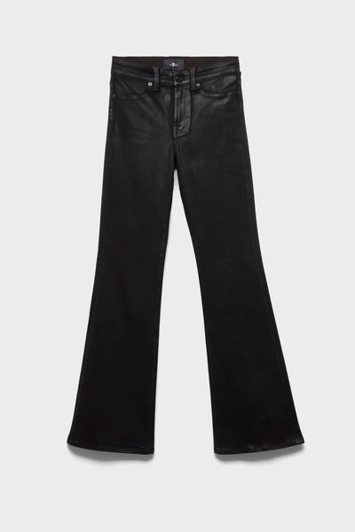 LEGGY BOOTCUT in Coated Denim Black