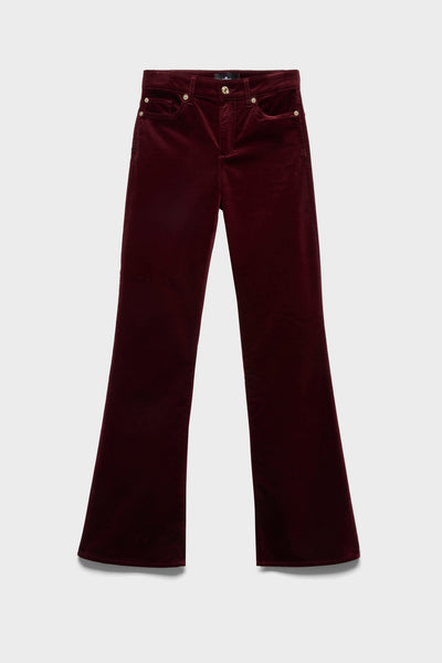 LEGGY BOOTCUT in Velvet Burgundy