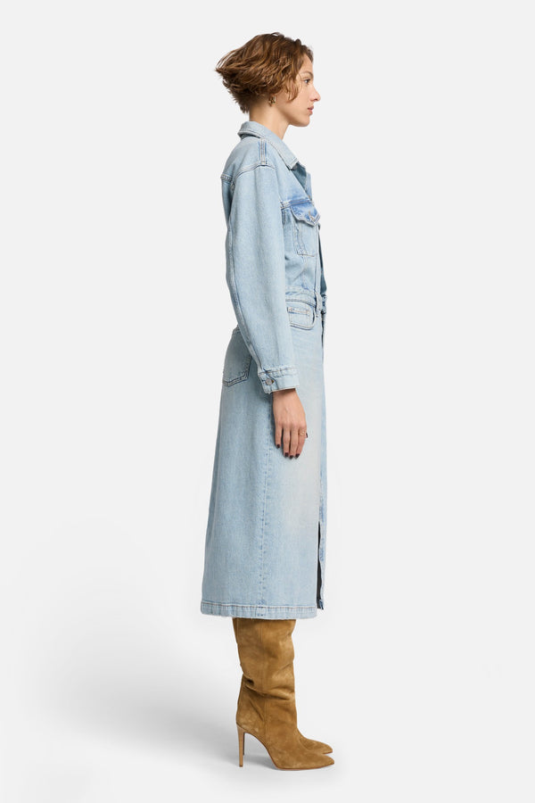 MANKIND Relaxed Denim Dress in Sahara