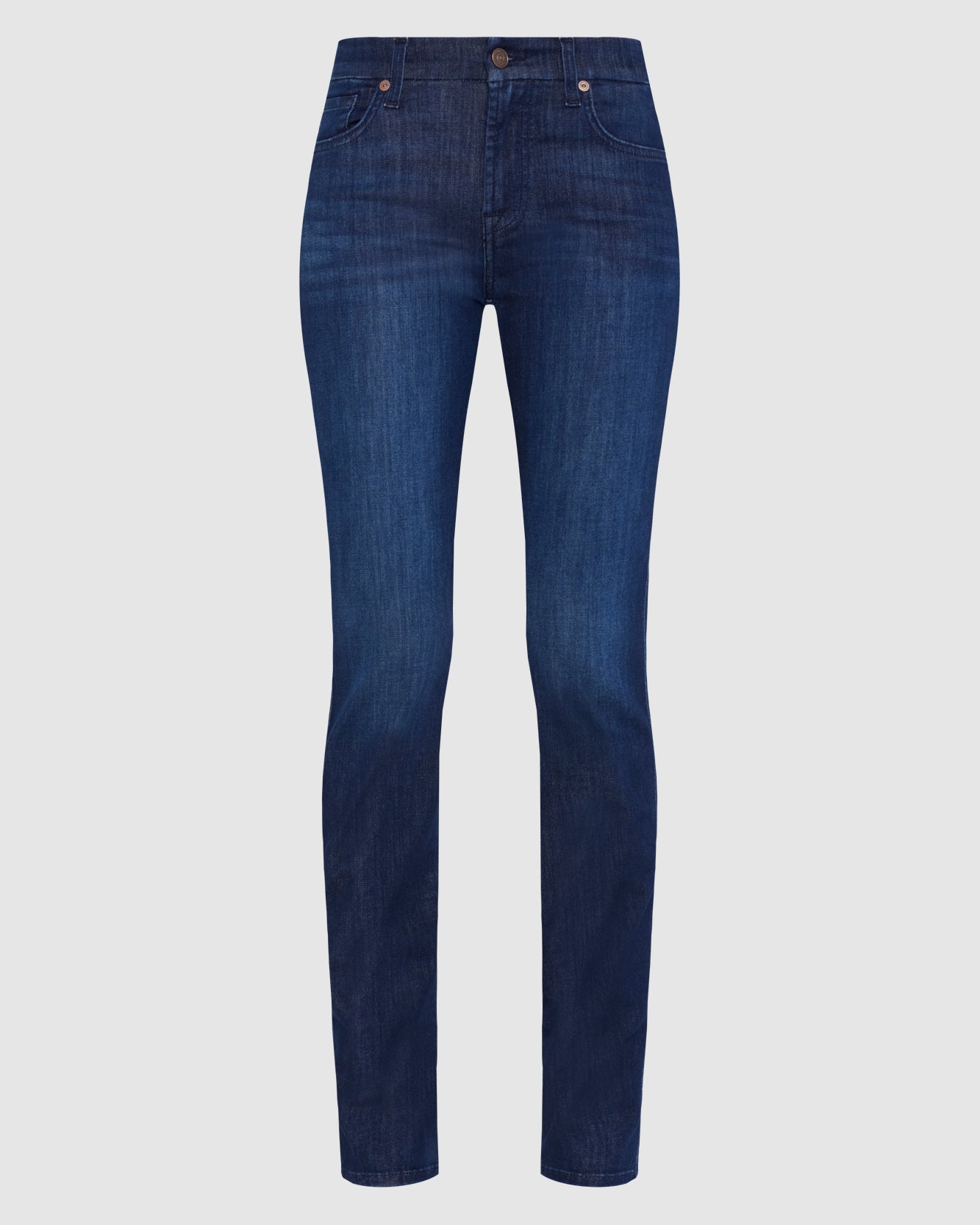パンツ 7 FOR ALL MANKIND Women Straight Pants JSRCA910CI00 DARK BLU 7 For All Mankind Women's Straght Leg Jean, Blue/Black
