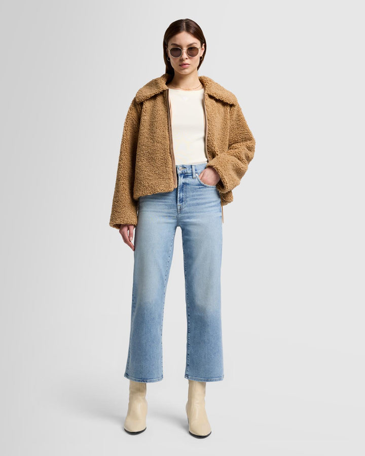 7 For 2024 All Mankind Fur Cropped Jeans