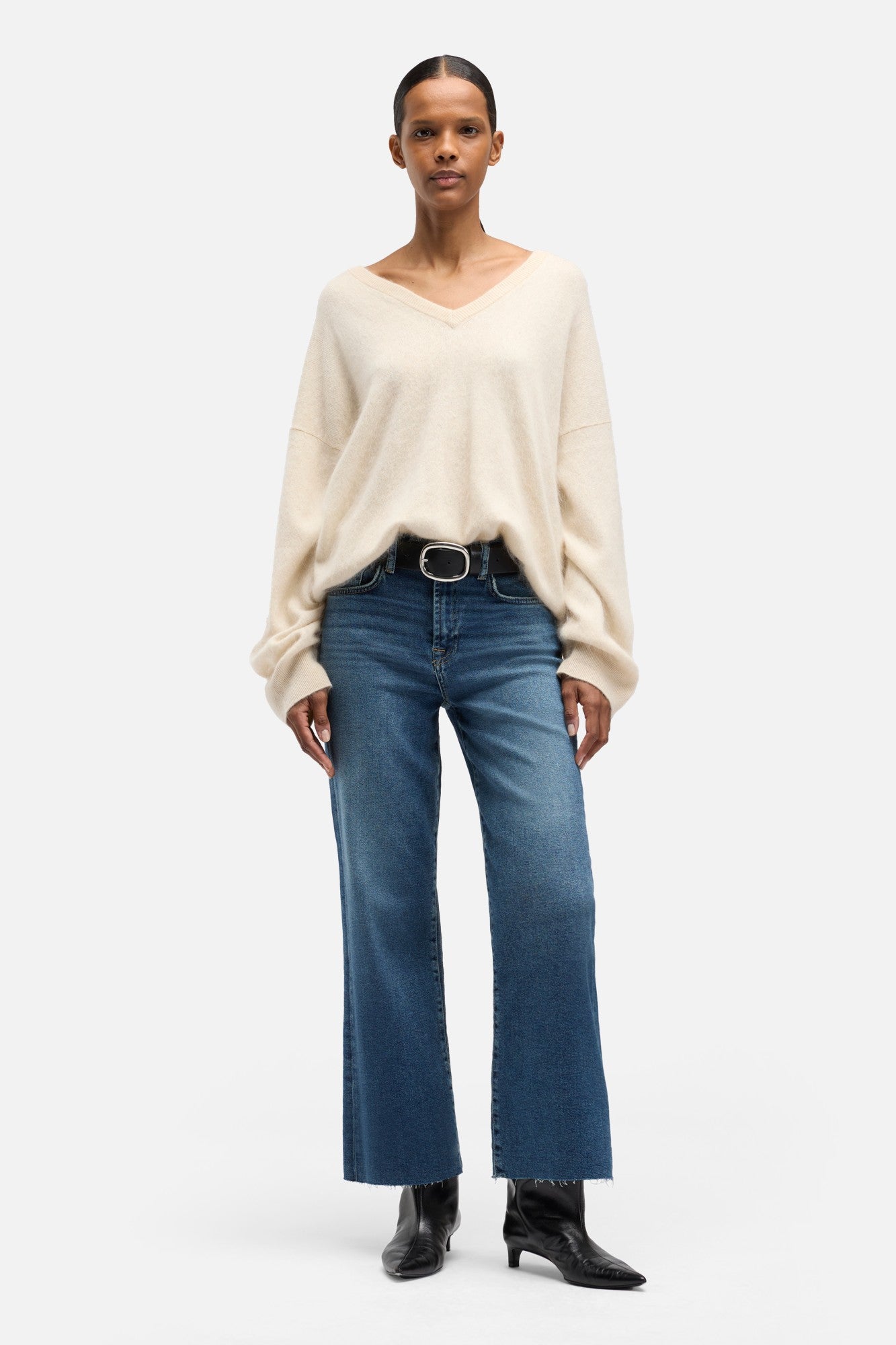 Luxe Vintage Cropped Alexa in Bay | 7 For All Mankind