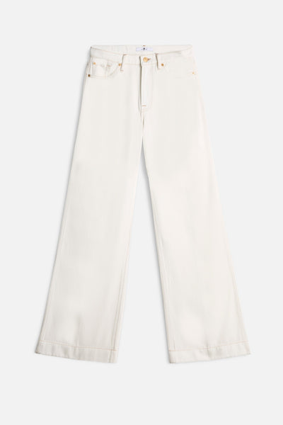Tailorless Denim Lustre Modern Dojo in Blanc