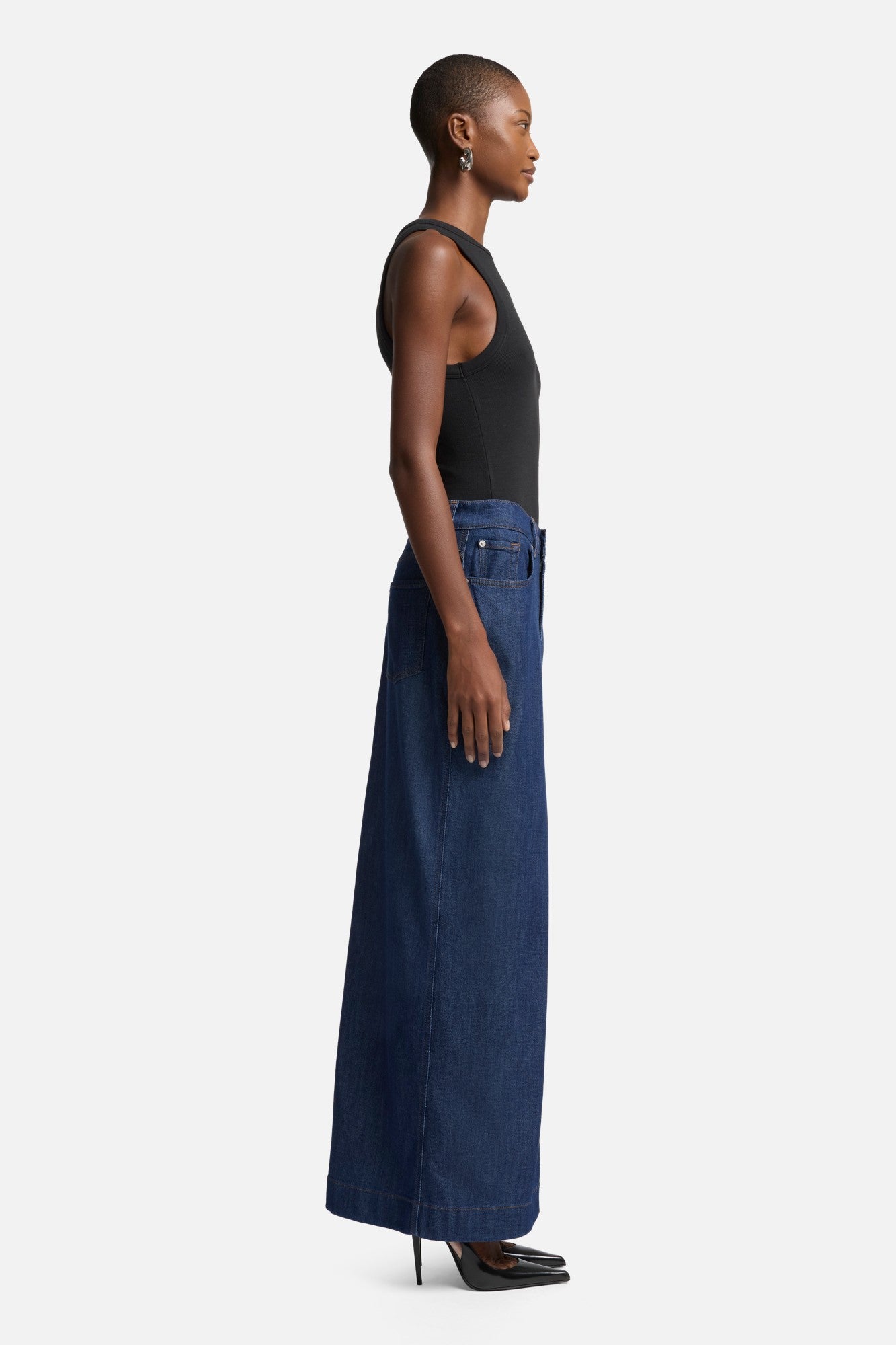 Weightless Front Slit Maxi Skirt in Halona | 7 For All Mankind
