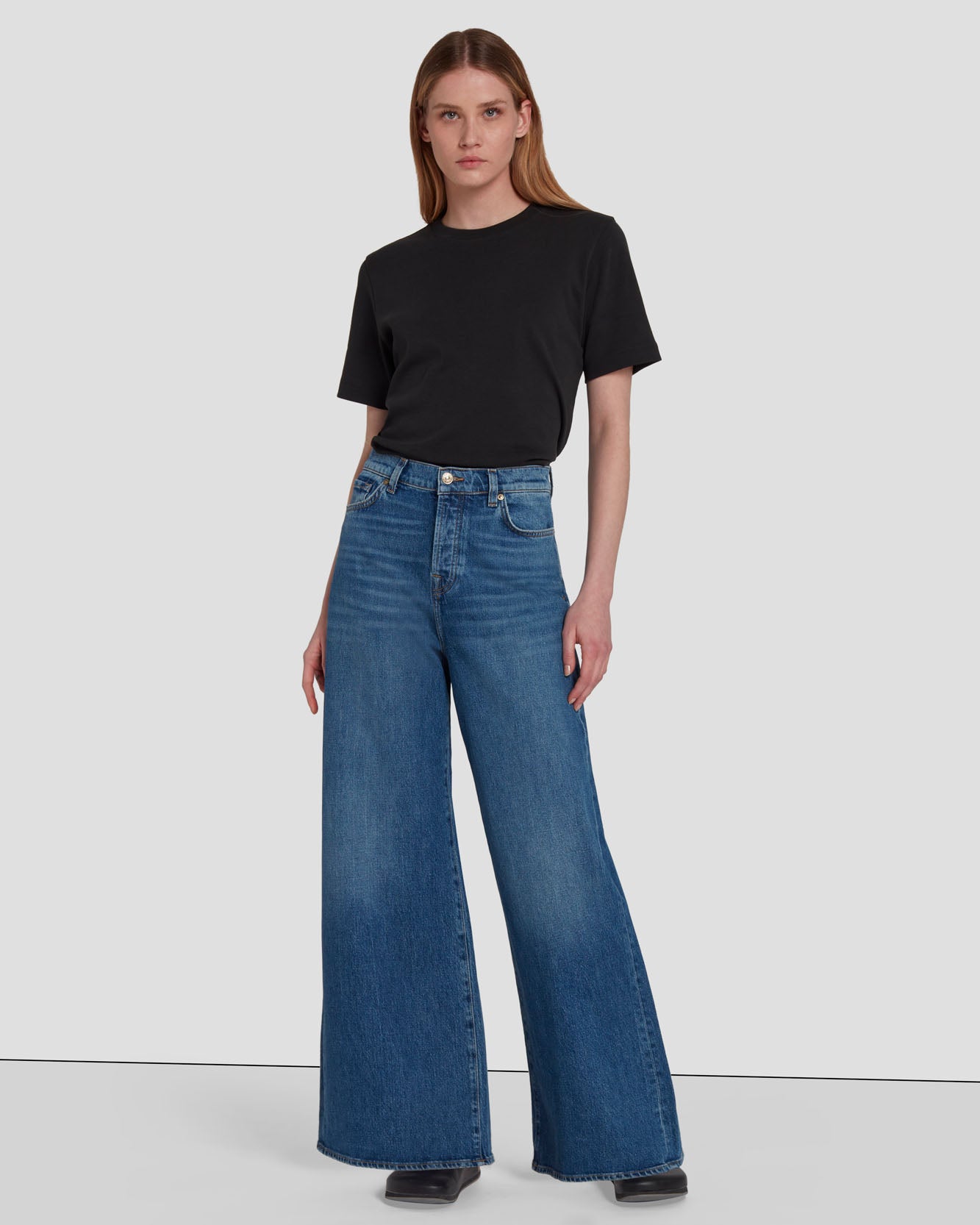 MANKIND Zoey Super Wide Leg in Explorer | 7 For All Mankind MANKIND Zoey Super Wide Leg in Explorer | 7 For All Mankind