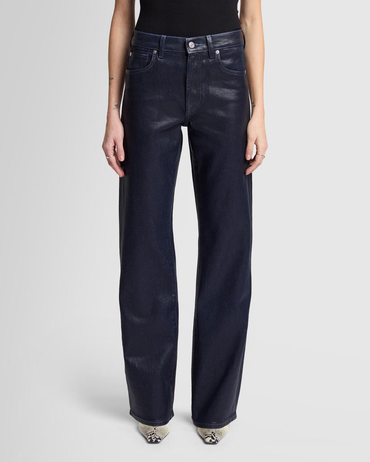 Tess Trouser in Coated Moonshine