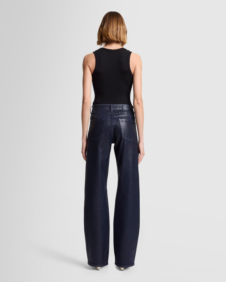 Tess Trouser in Coated Moonshine