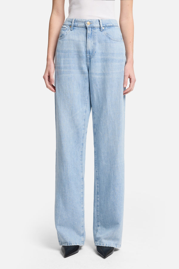Indigo Linen Tess Trouser in Kansas