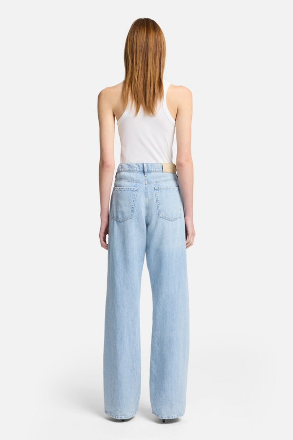 Indigo Linen Tess Trouser in Kansas
