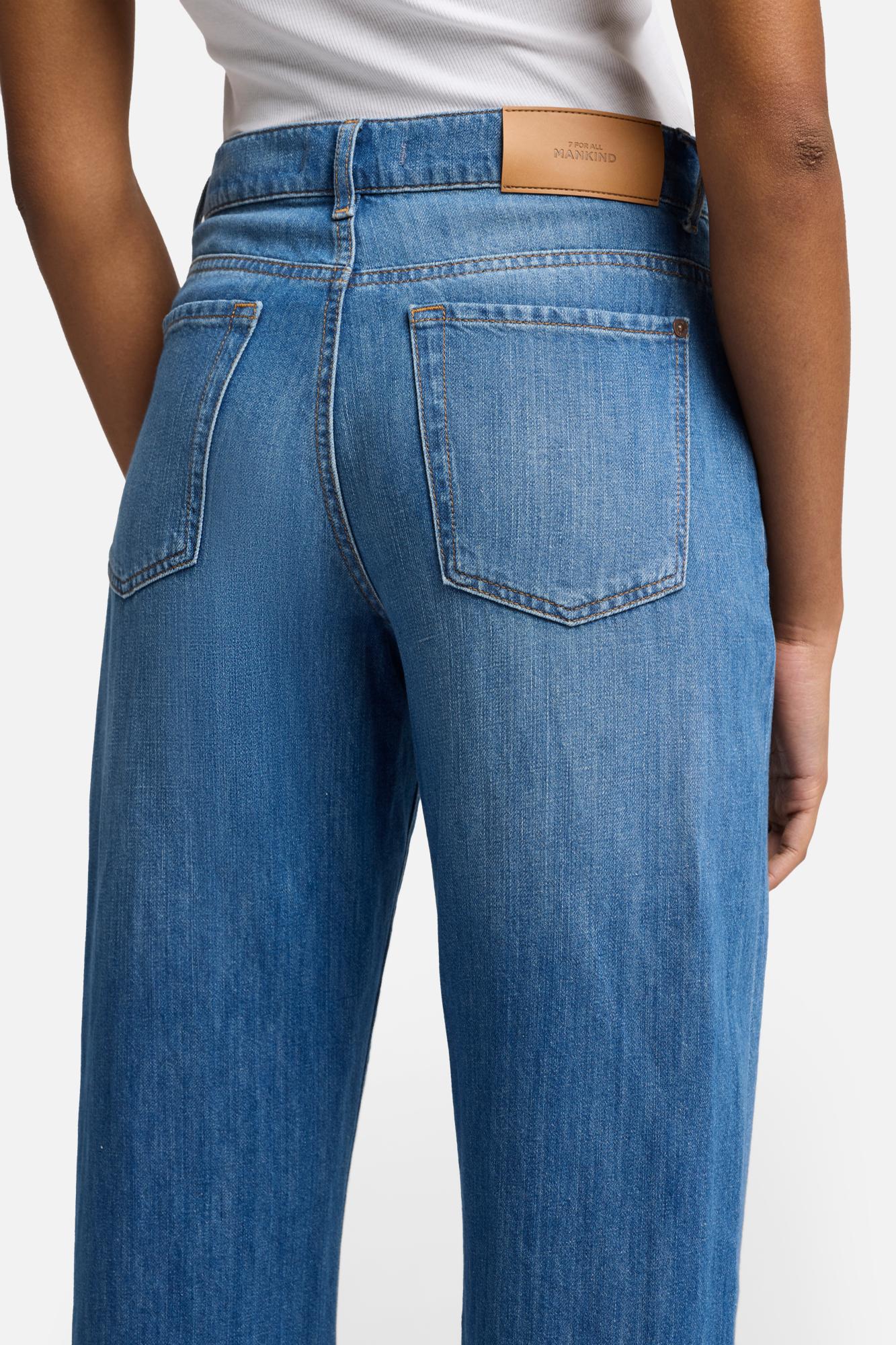Indigo Linen Tess Trouser in Phoenix | 7 For All Mankind