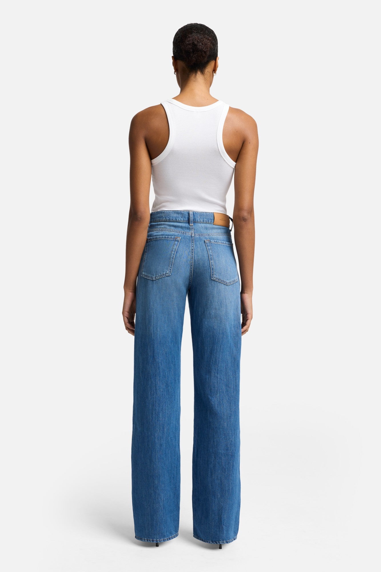 Indigo Linen Tess Trouser in Phoenix | 7 For All Mankind