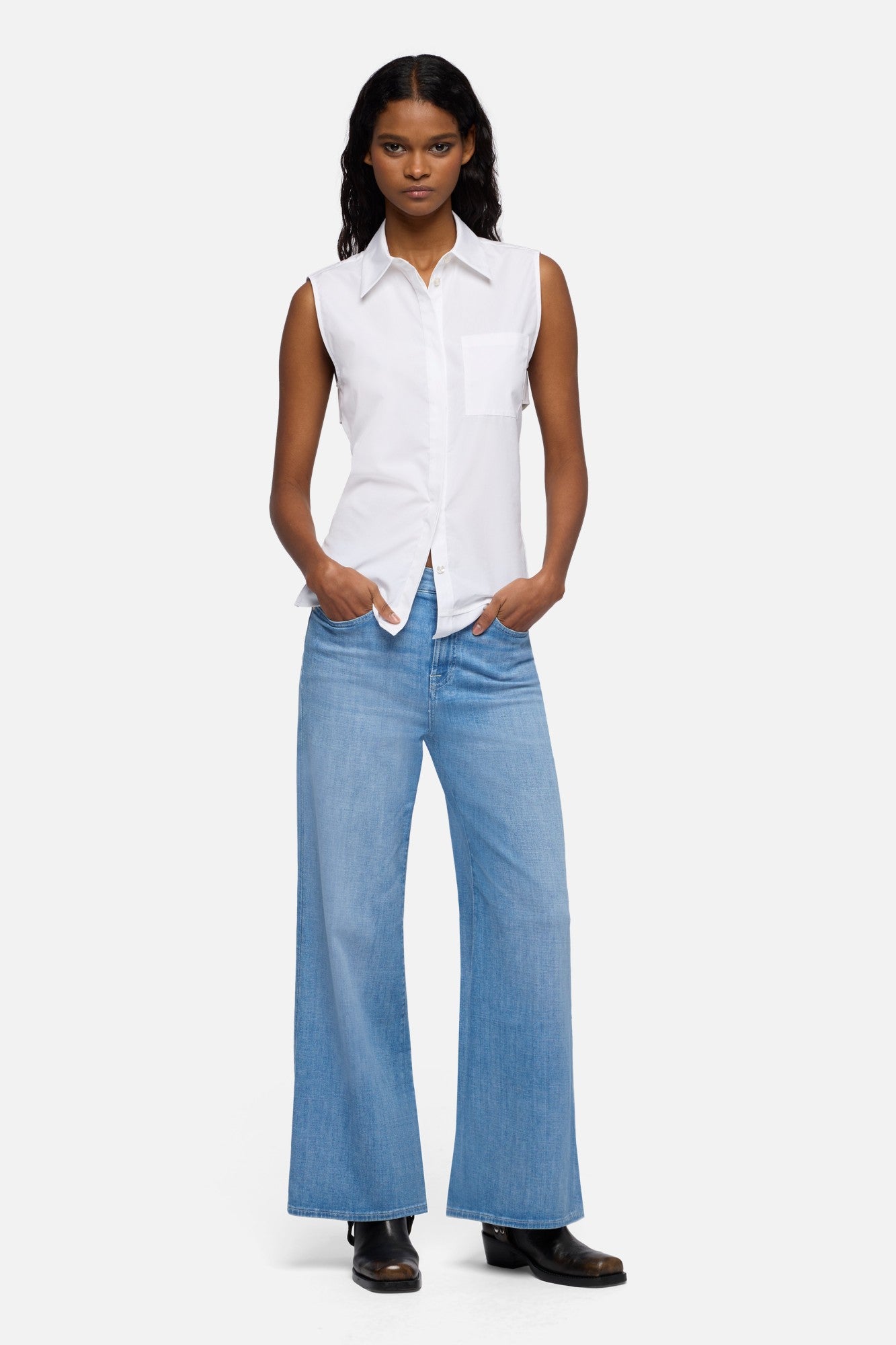 LOTTA ANKLE in Left Hand Glisten | 7 For All Mankind