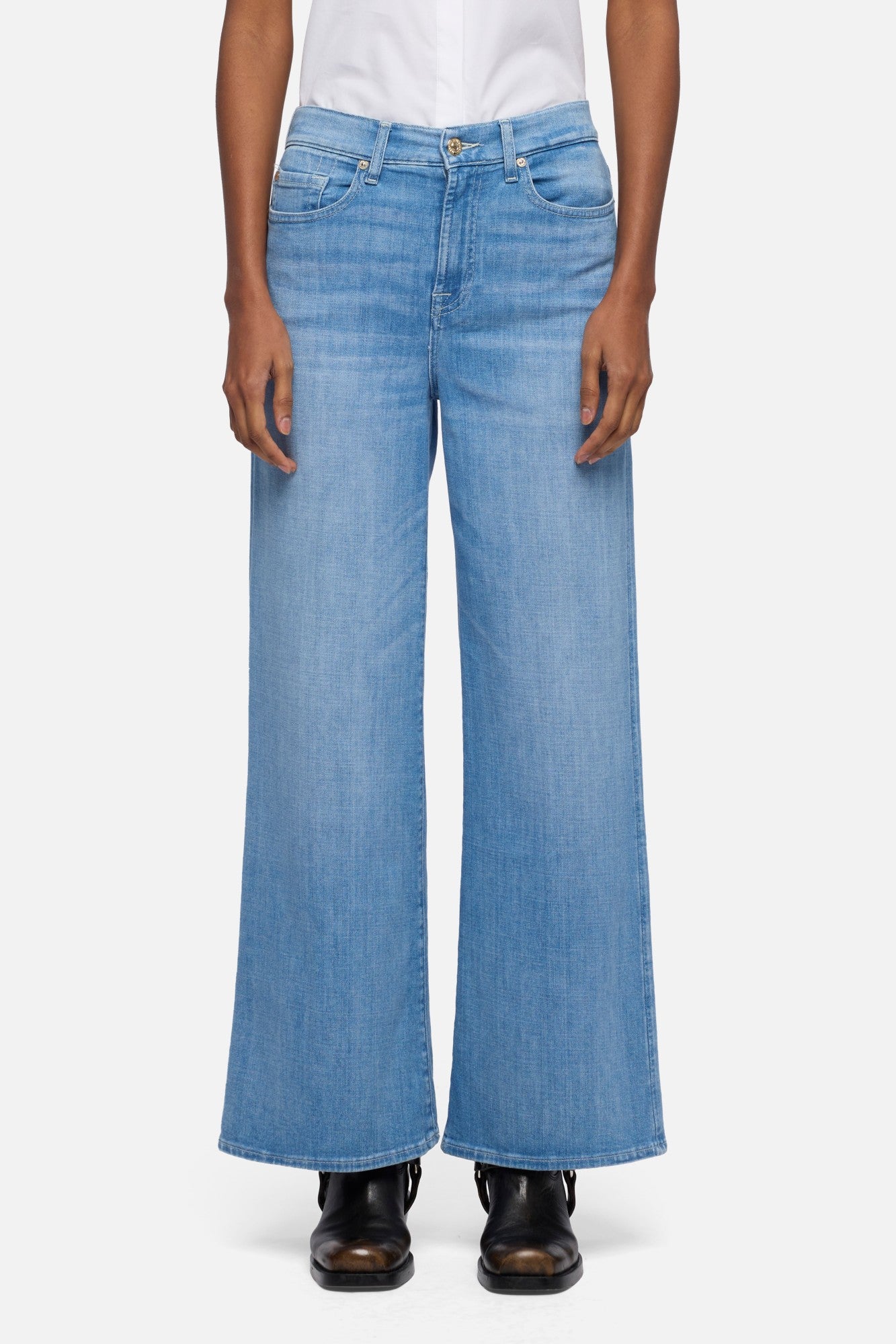 LOTTA ANKLE in Left Hand Glisten | 7 For All Mankind