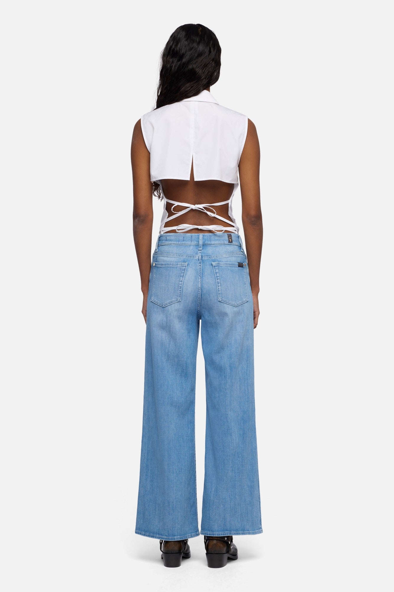 LOTTA ANKLE in Left Hand Glisten | 7 For All Mankind