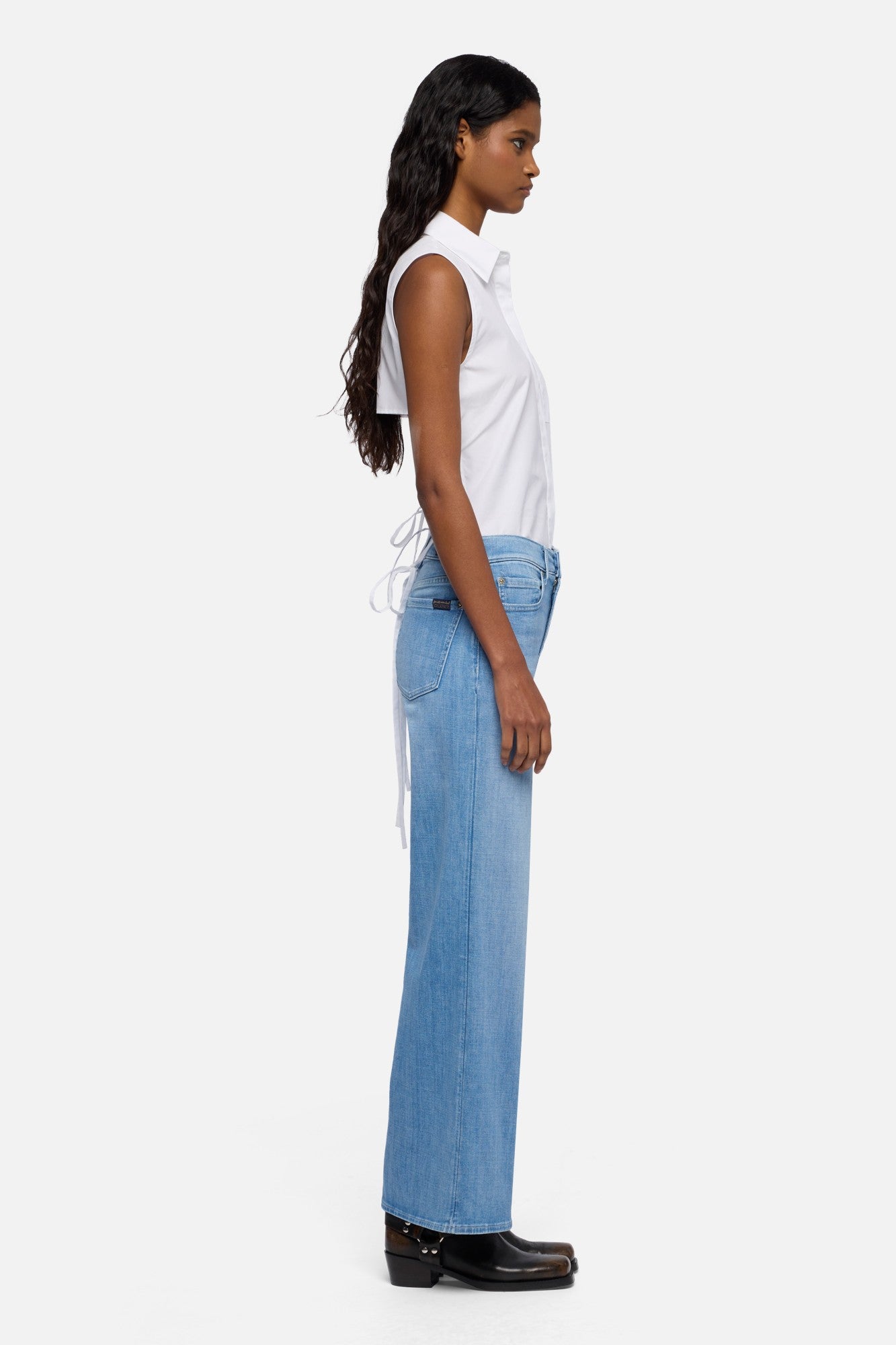 LOTTA ANKLE in Left Hand Glisten | 7 For All Mankind