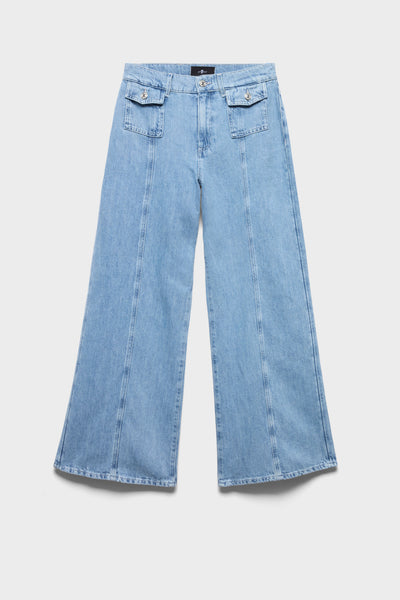 LOTTA ANKLE in Indigo Linen Iris