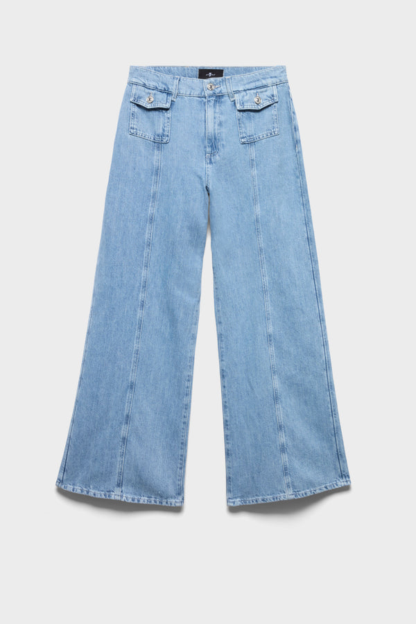 LOTTA ANKLE in Indigo Linen