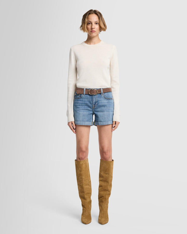 Broken Twill Mid Roll Short in Bright Light