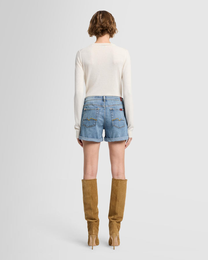 Broken Twill Mid Roll Short in Bright Light
