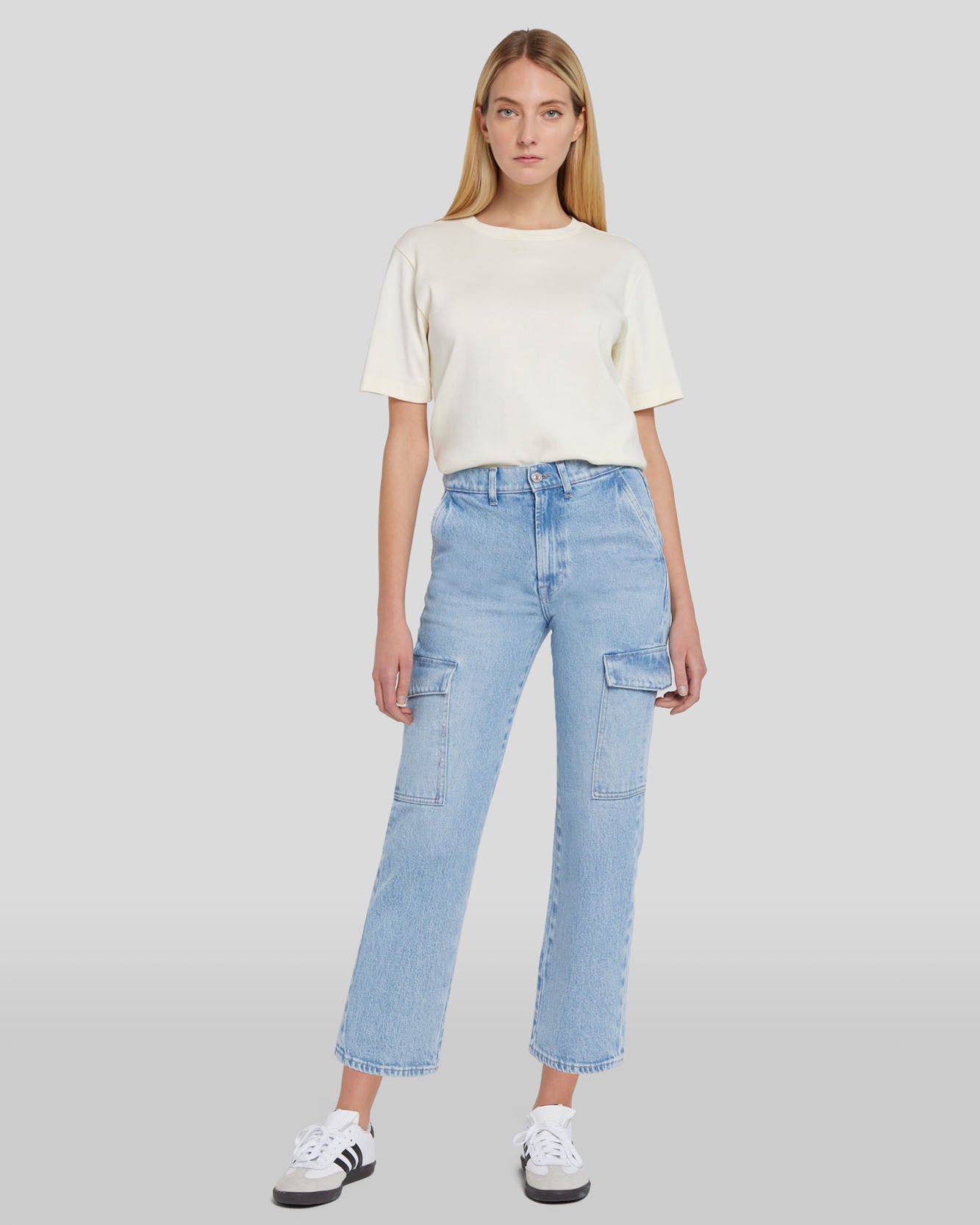 7 for all mankind Logan Cropped Cargo Jean Jeans