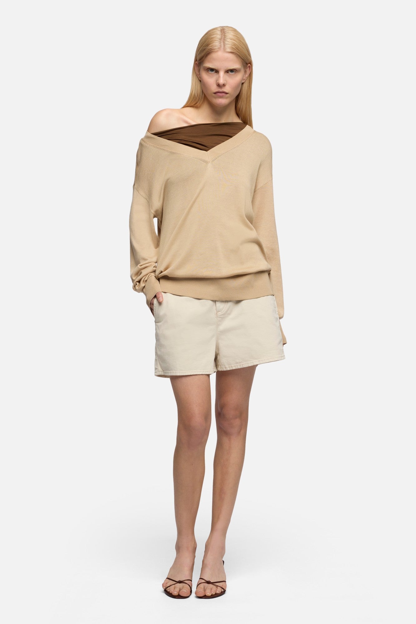 TROUSER SHORT in Comfort Twill Clay | 7 For All Mankind