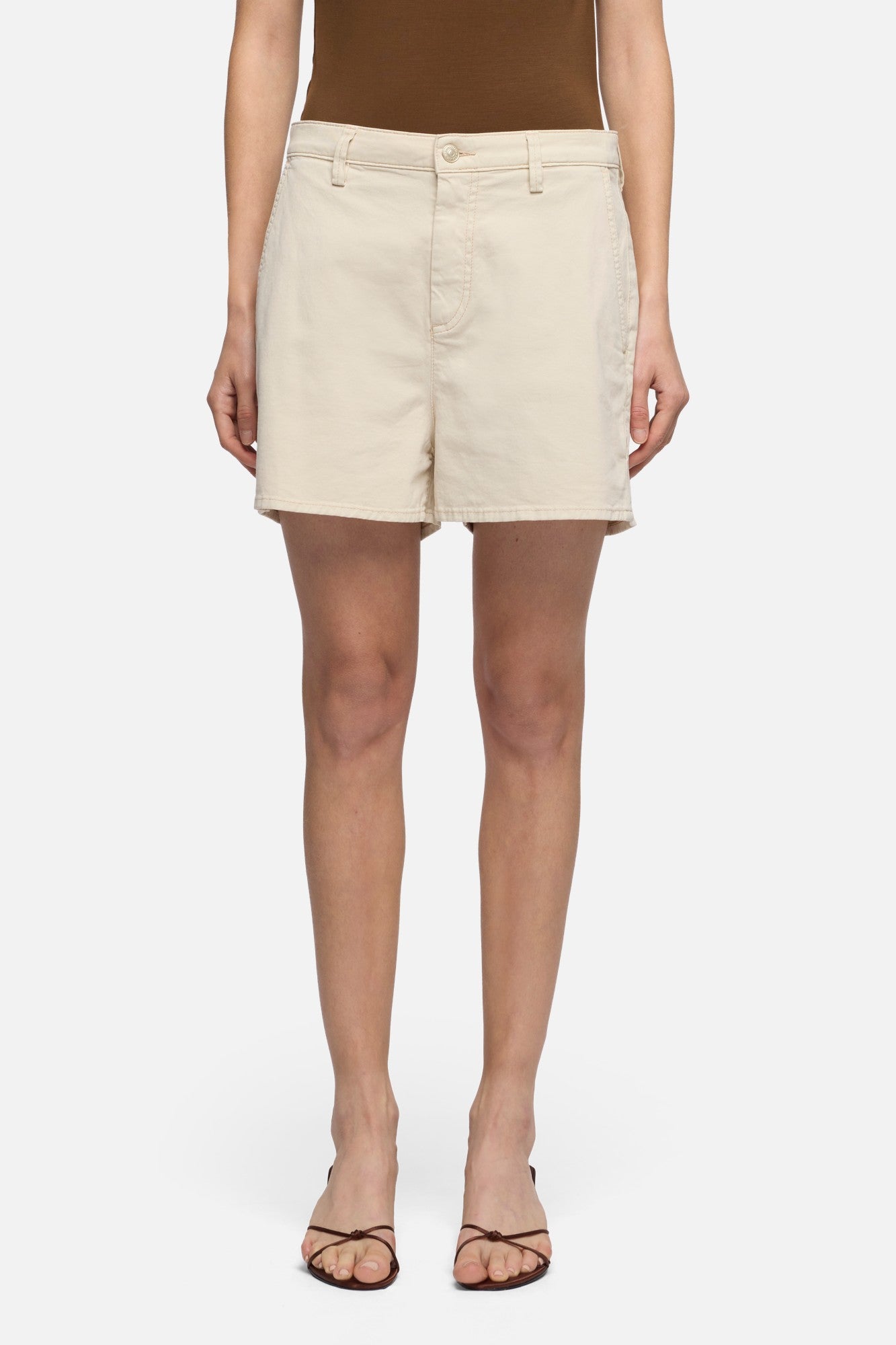 TROUSER SHORT in Comfort Twill Clay | 7 For All Mankind