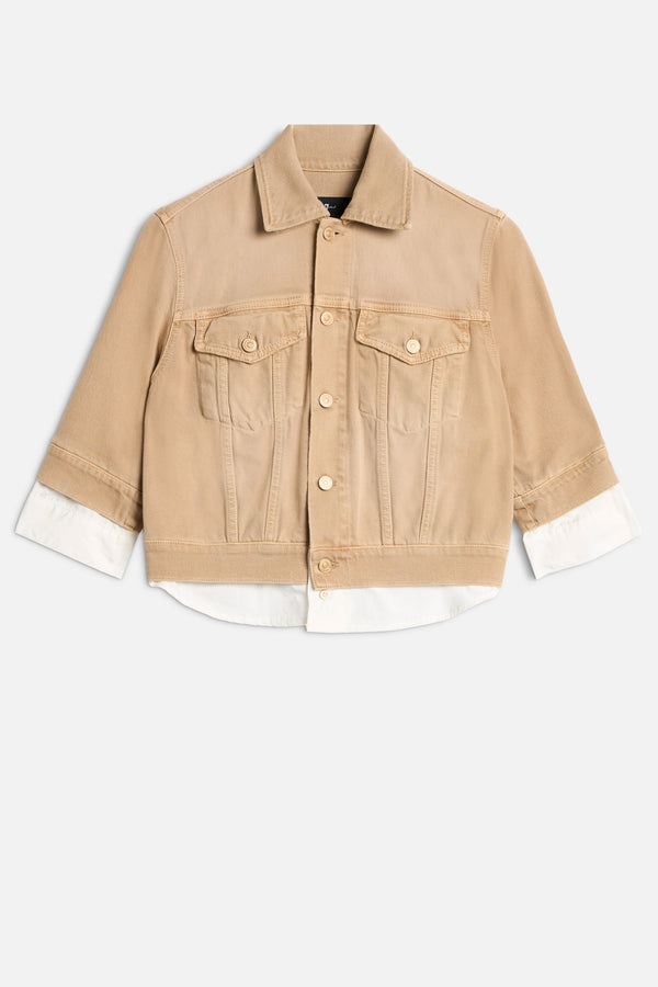 SHORT SLEEVE TRUCKER JACKET