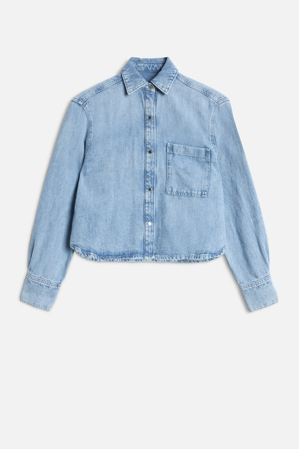 IVY SHIRT in Indigo Linen
